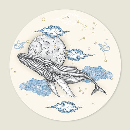 Behangcirkel Moonlight Whale - Story of July