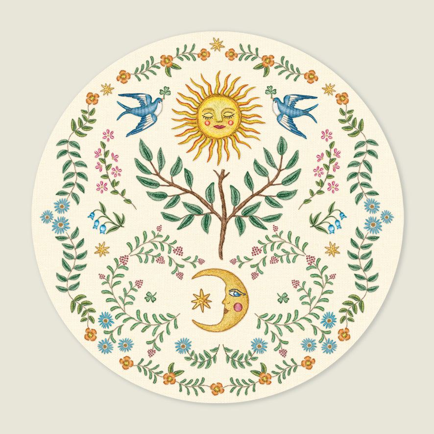 Behangcirkel Under The Sun - Story of July