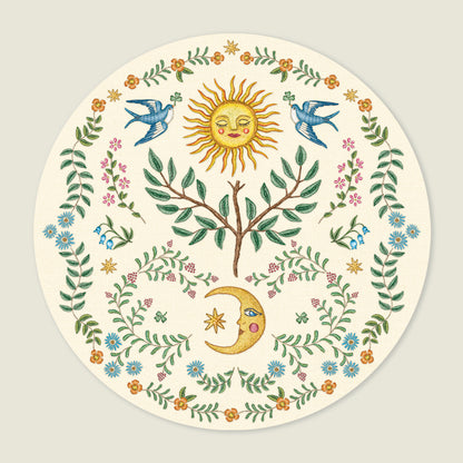 Behangcirkel Under The Sun - Story of July