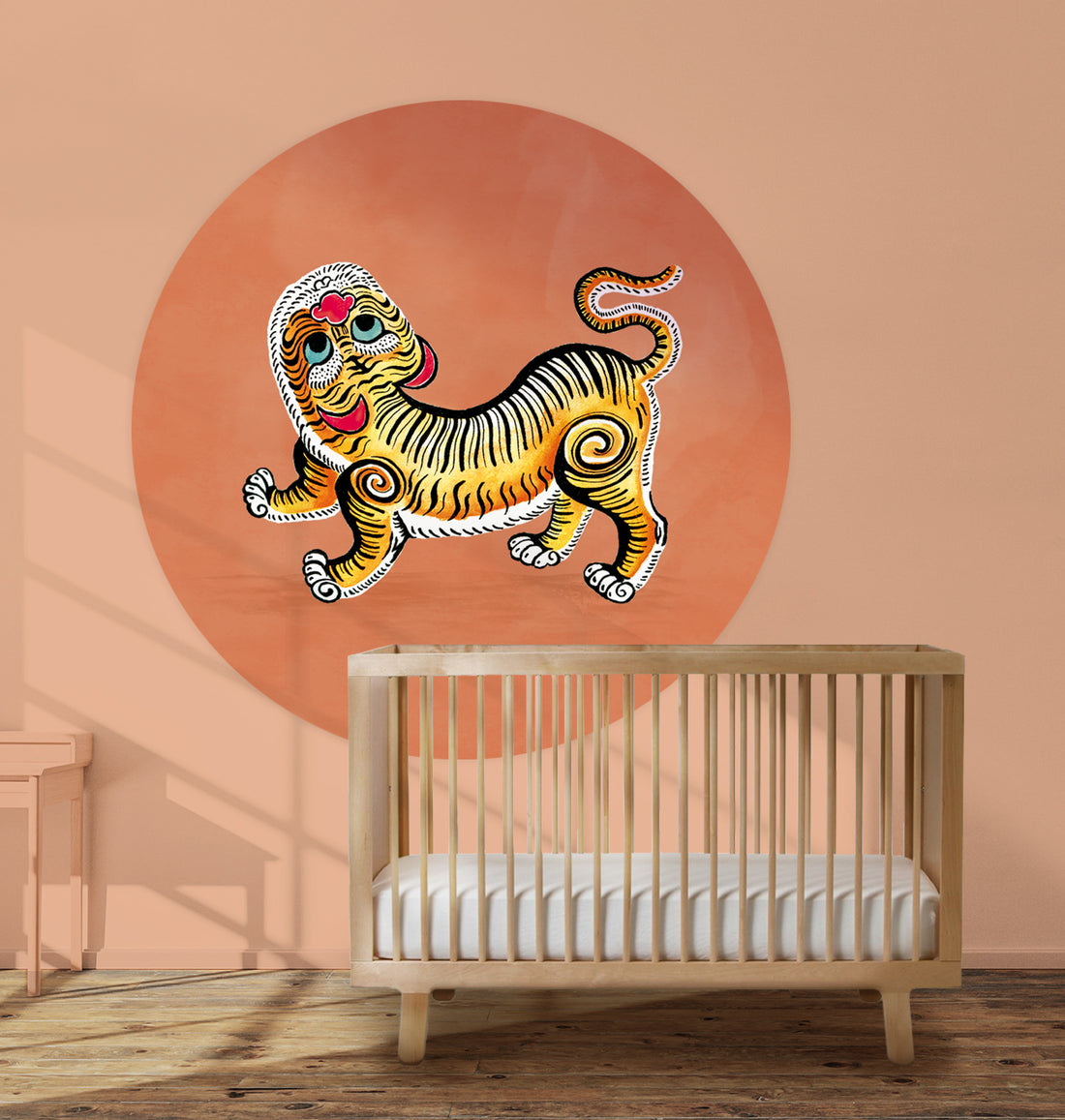 Behangcirkel Tiger Dark Terra - Story of July