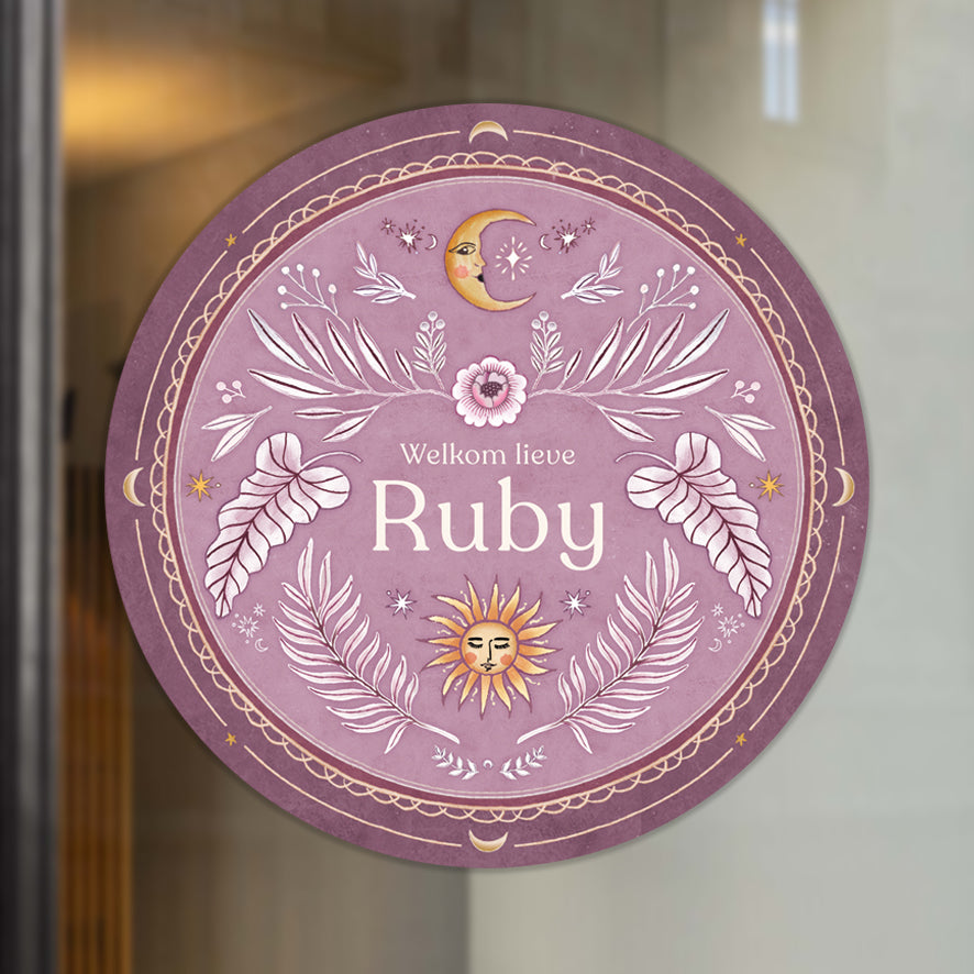 Raamsticker Moonchild Lila - Story of July