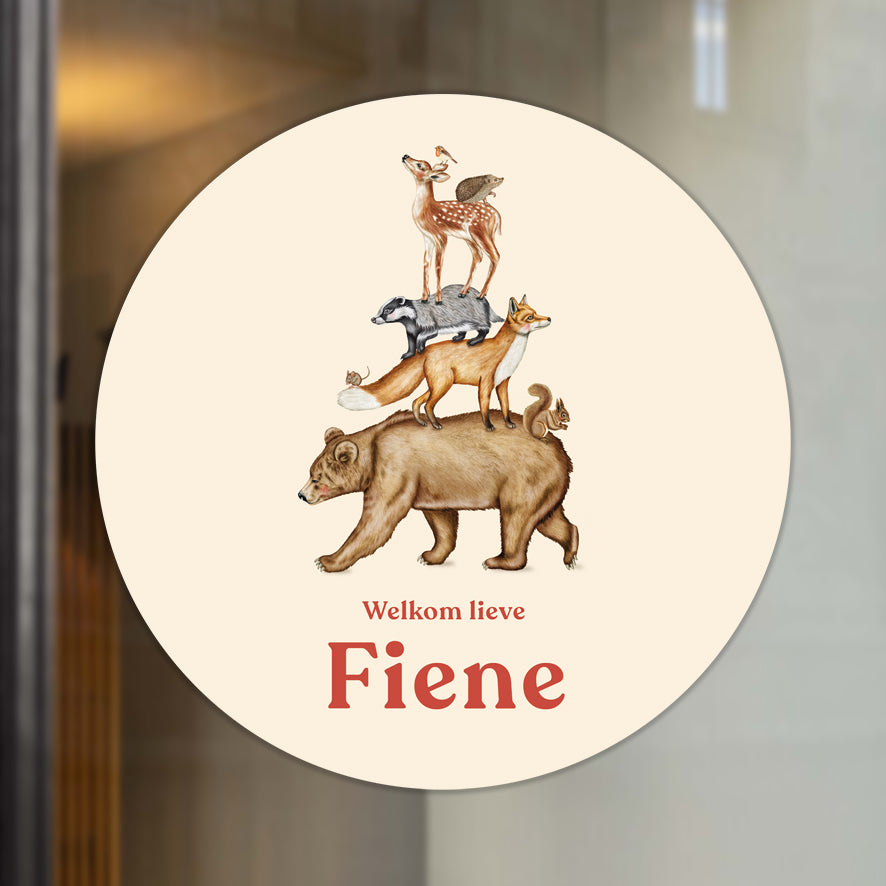 Raamsticker Stapeldieren - Story of July