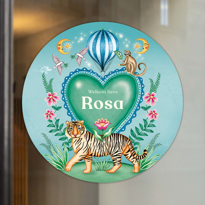 Raamsticker Tiger Heart - Story of July