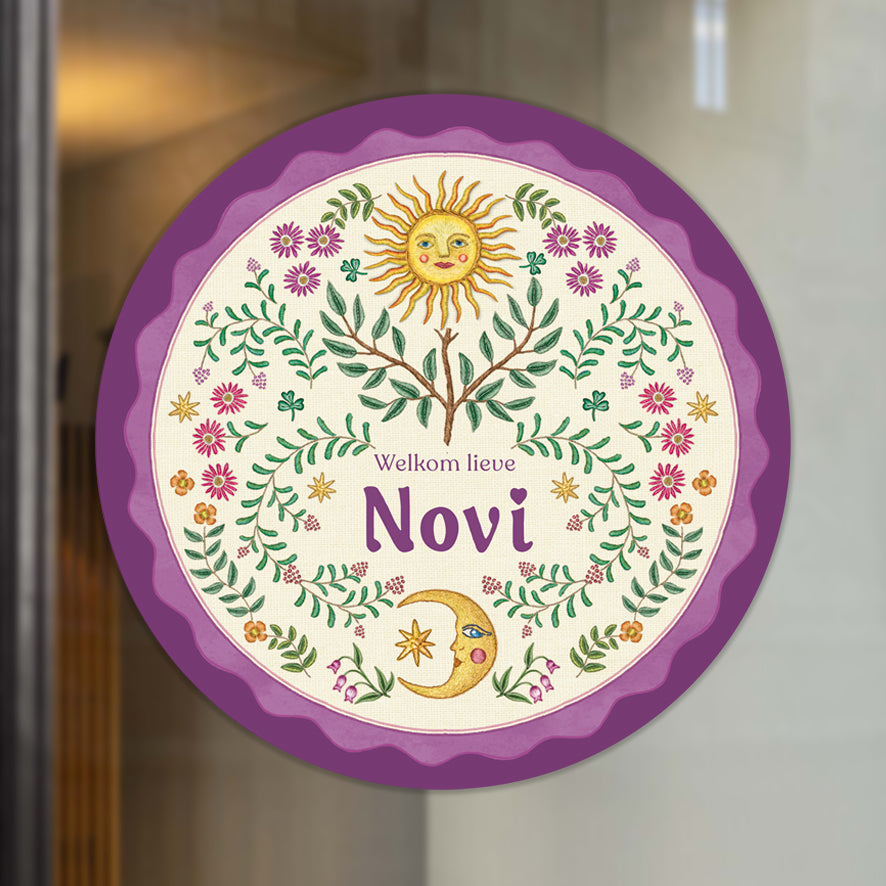 Raamsticker Under The Sun Purple - Story of July