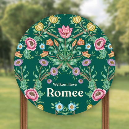 Tuinbord Blooming Flowers Green - Story of July