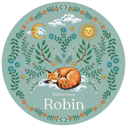 Tuinbord Embroider Fox Green - Story of July