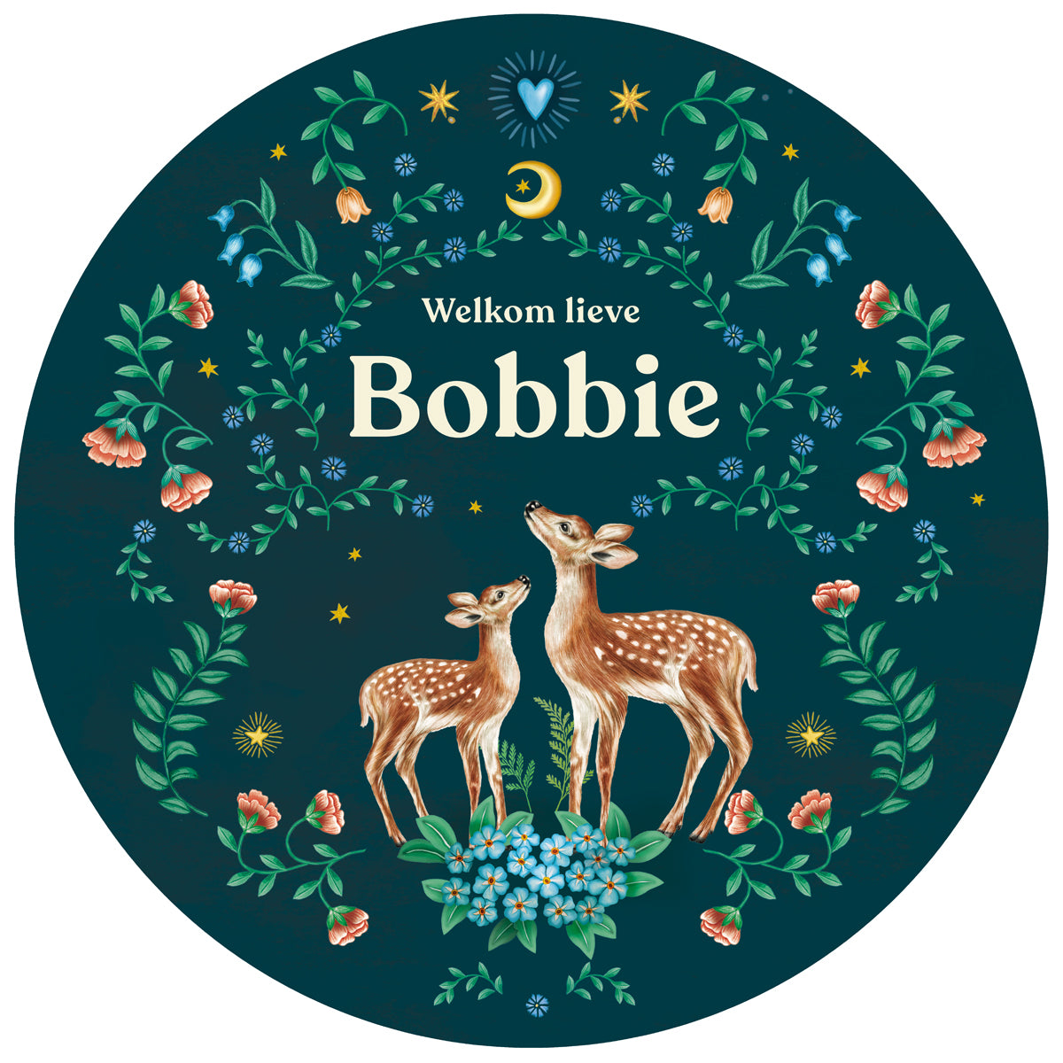 Tuinbord Little Deer Blue - Story of July