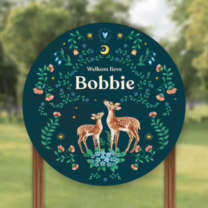 Tuinbord Little Deer Blue - Story of July