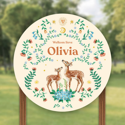 Tuinbord Little Deer Offwhite - Story of July