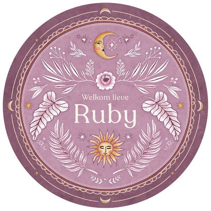 Raamsticker Moonchild Lila - Story of July