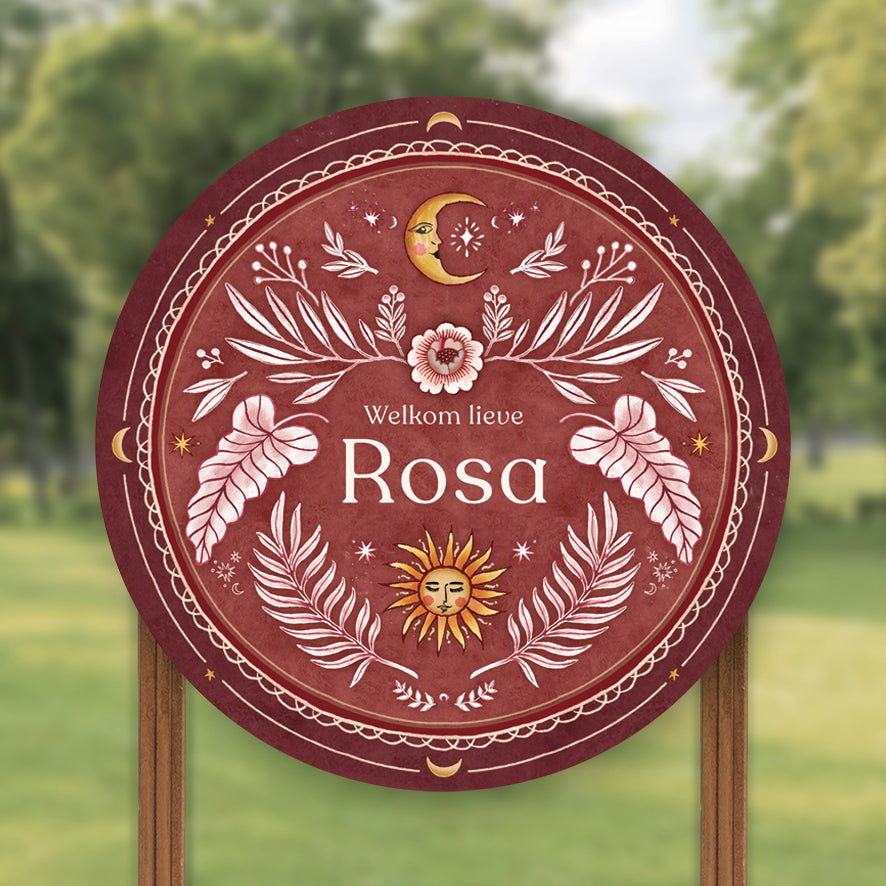 Tuinbord Moonchild Red - Story of July