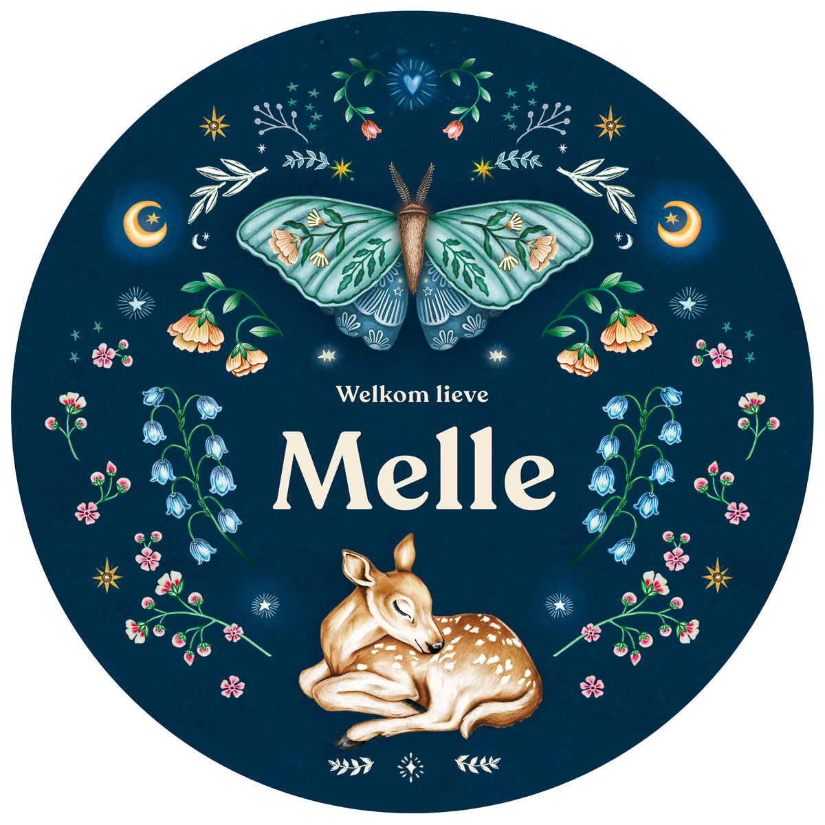 Raamsticker Oh Dear Butterfly - Story of July