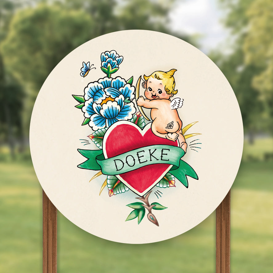 Tuinbord Heart Baby - Story of July