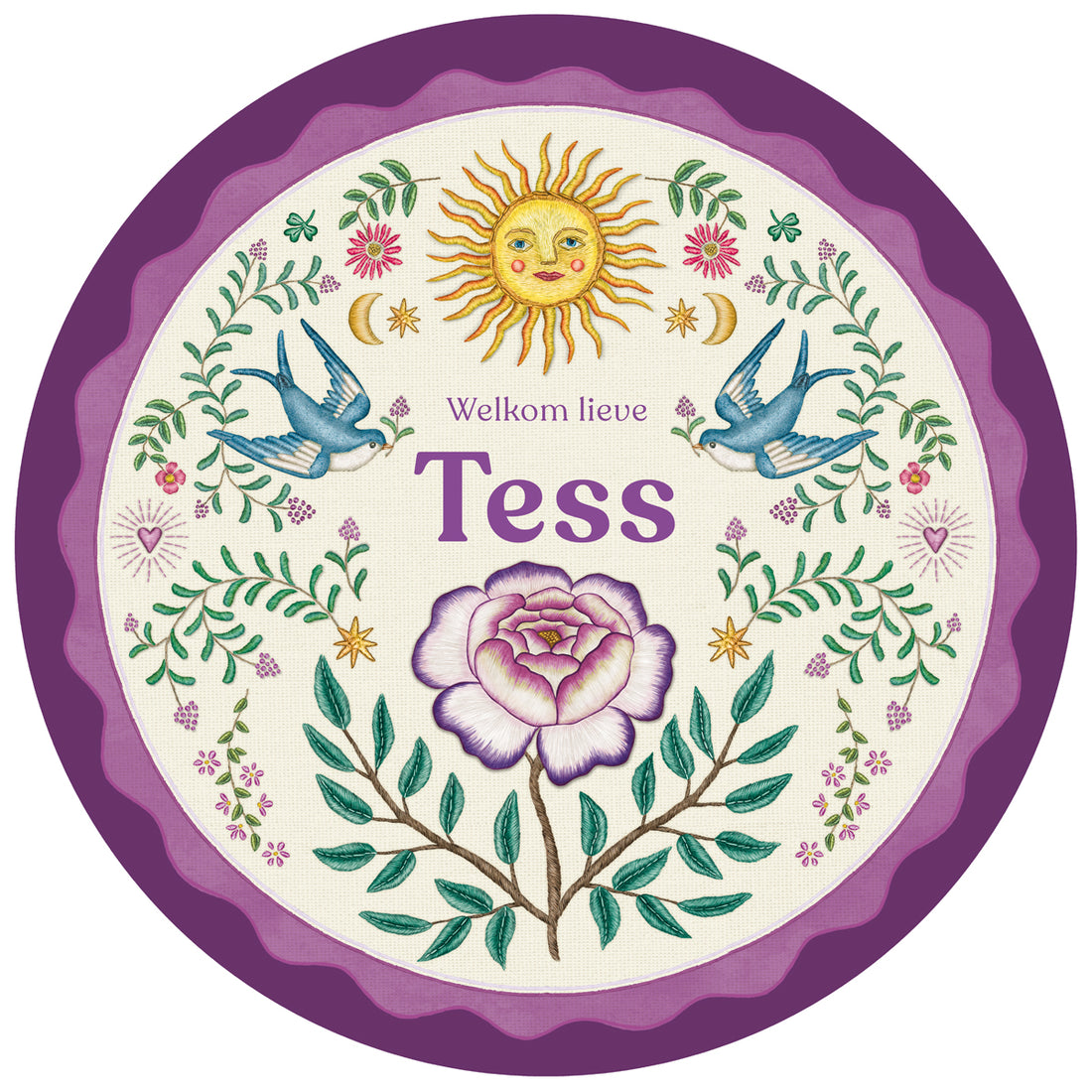 Tuinbord Sparrowbirds - Story of July