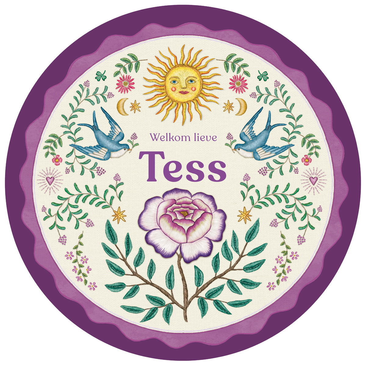 Tuinbord Sparrowbirds - Story of July