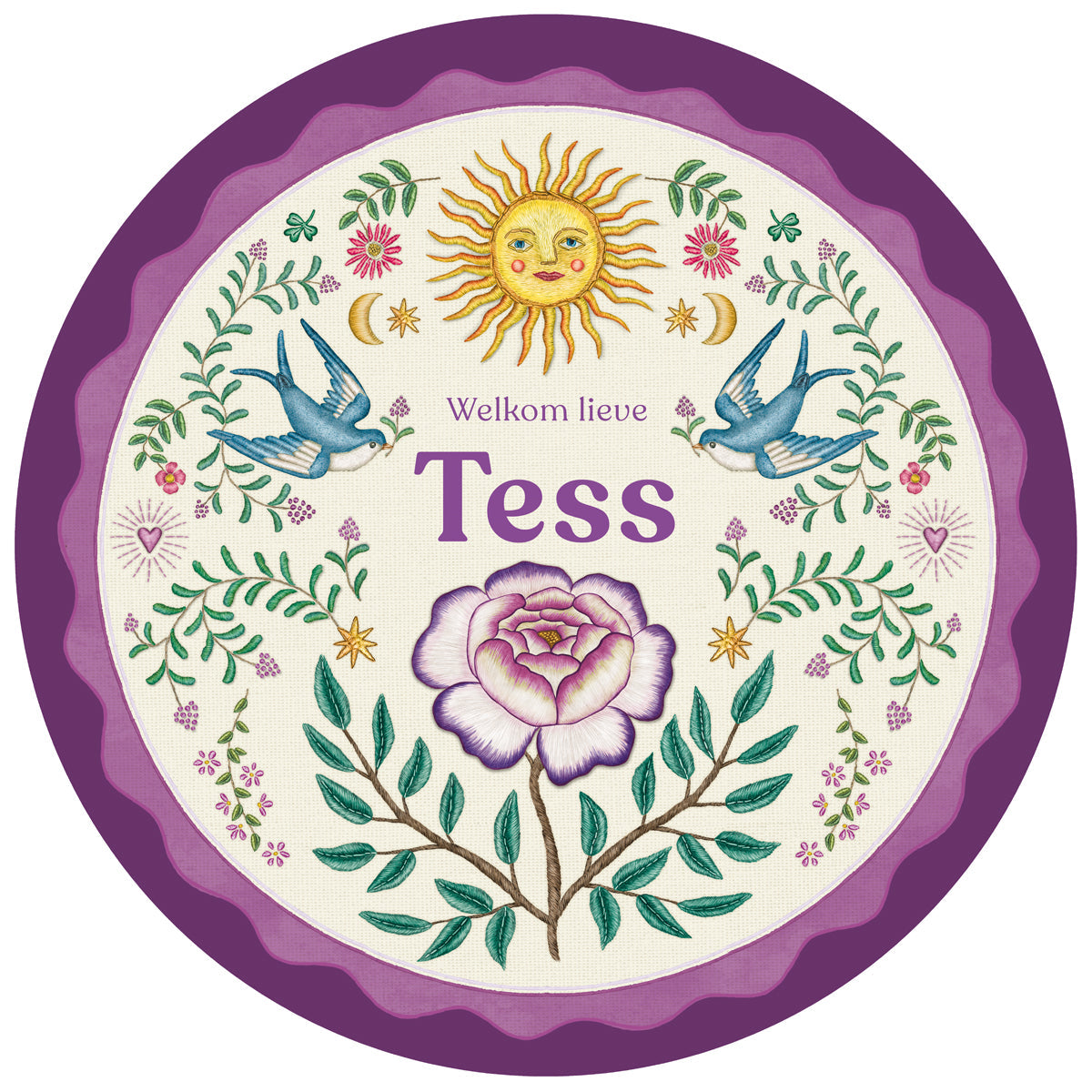 Raamsticker Sparrowbirds - Story of July