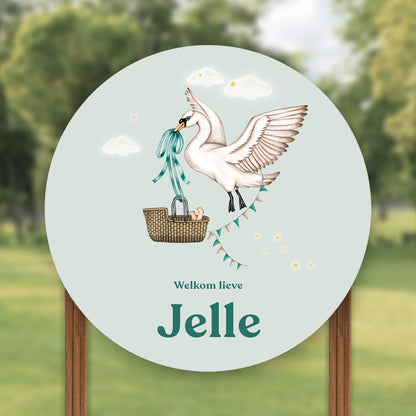 Tuinbord Swan Basket Green - Story of July