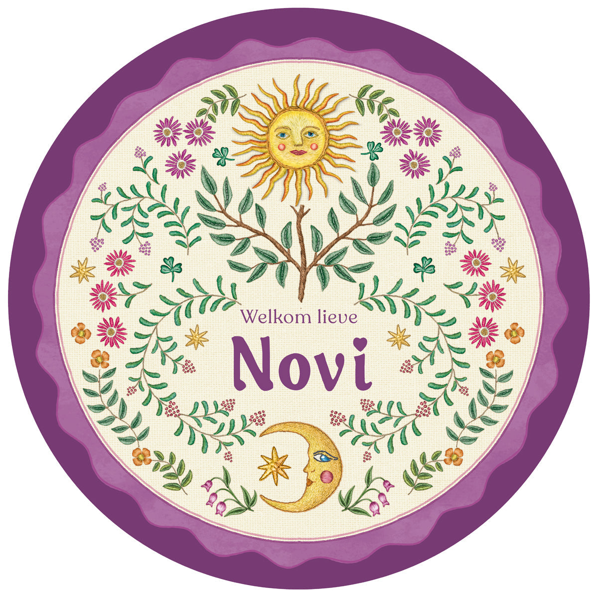 Raamsticker Under The Sun Purple - Story of July