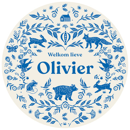 Raamsticker Wilderness Blue - Story of July