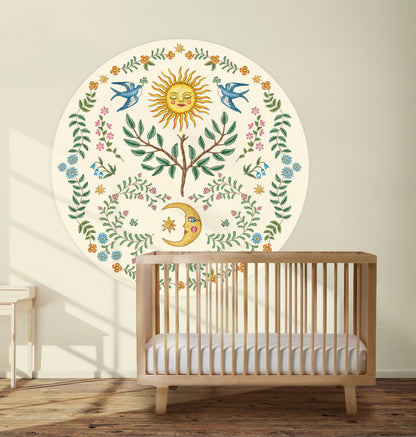 Behangcirkel Under The Sun - Story of July