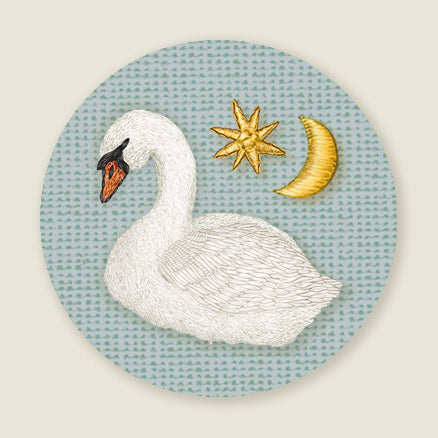 Sluitzegel Swan blue - Story of July