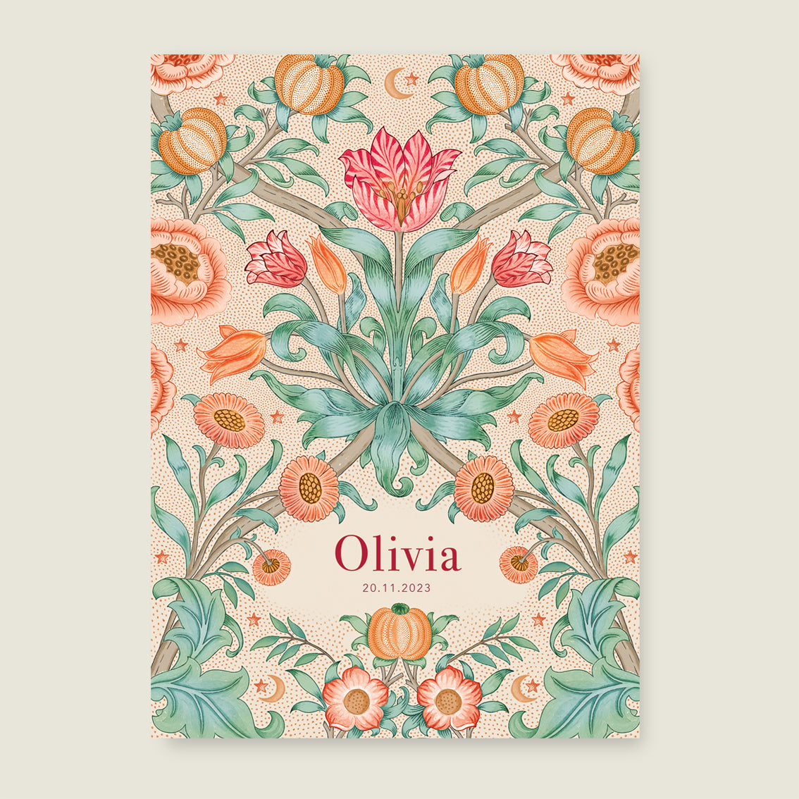 Sample Blooming Flowers Red - Story of July