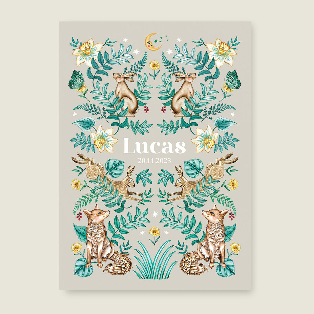 Sample Bos Dieren Khaki - Story of July