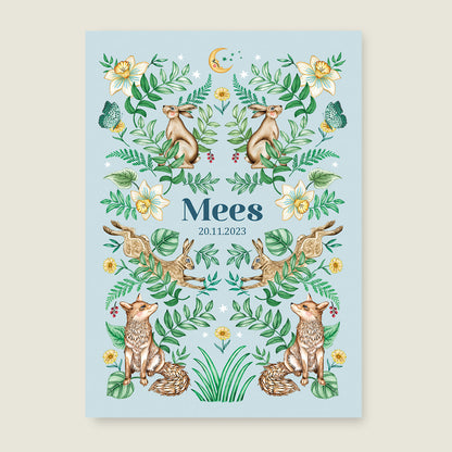 Sample Bos Dieren Light Blue - Story of July