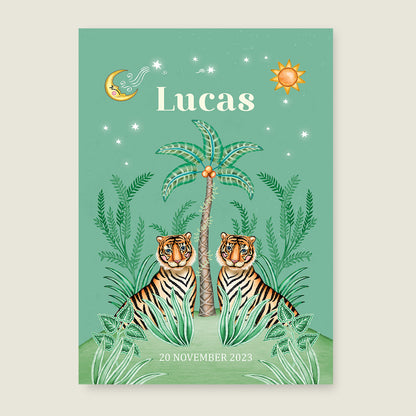 Sample Cute Tiger Light Green - Story of July