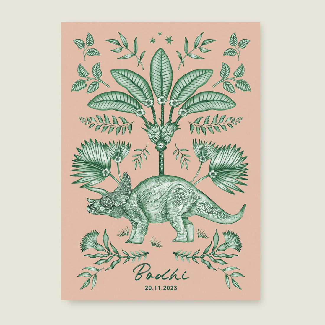 Print Dinosaur Green - Story of July
