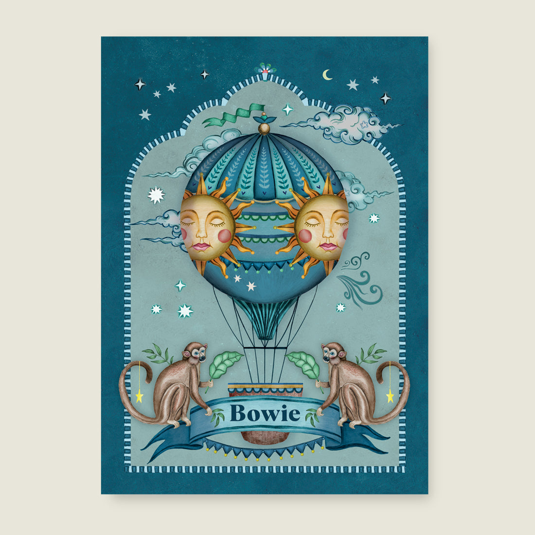 Monkey Balloon Blue - Story of July