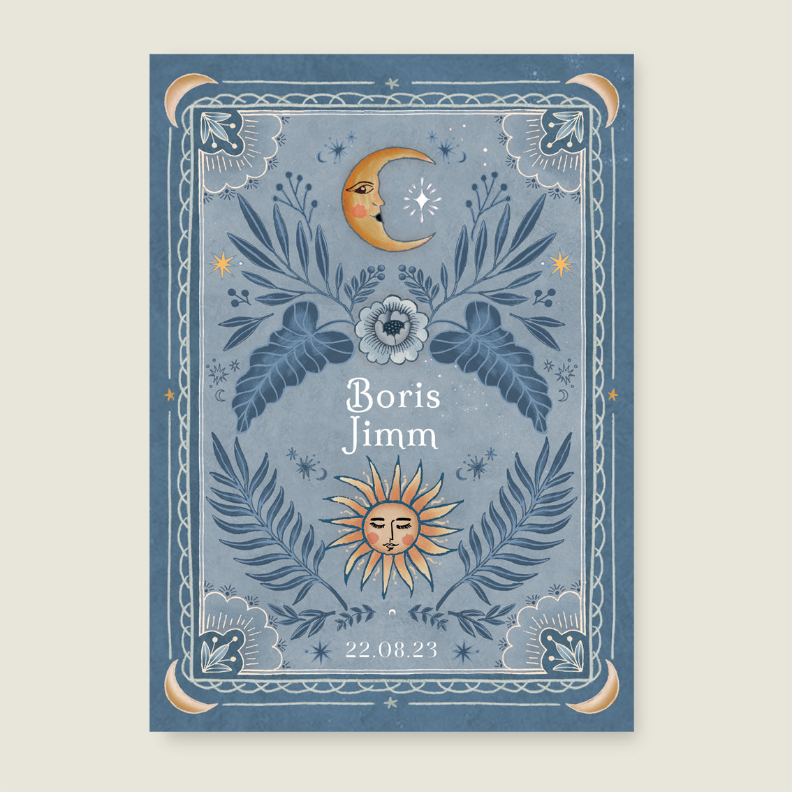 Print Moonchild Lightblue - Story of July