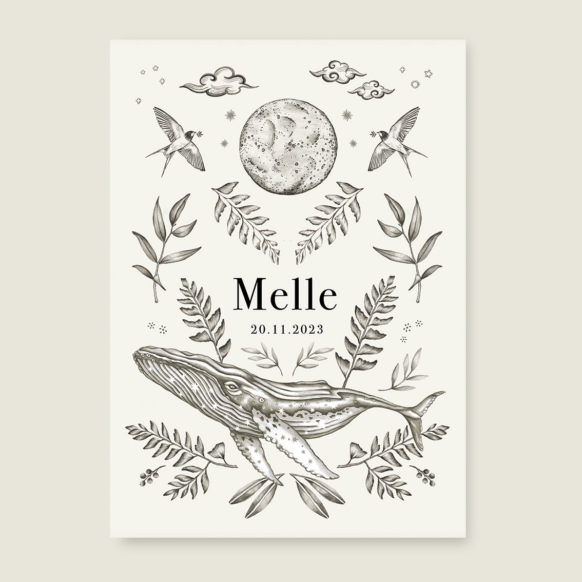 Print Nature whale - Story of July