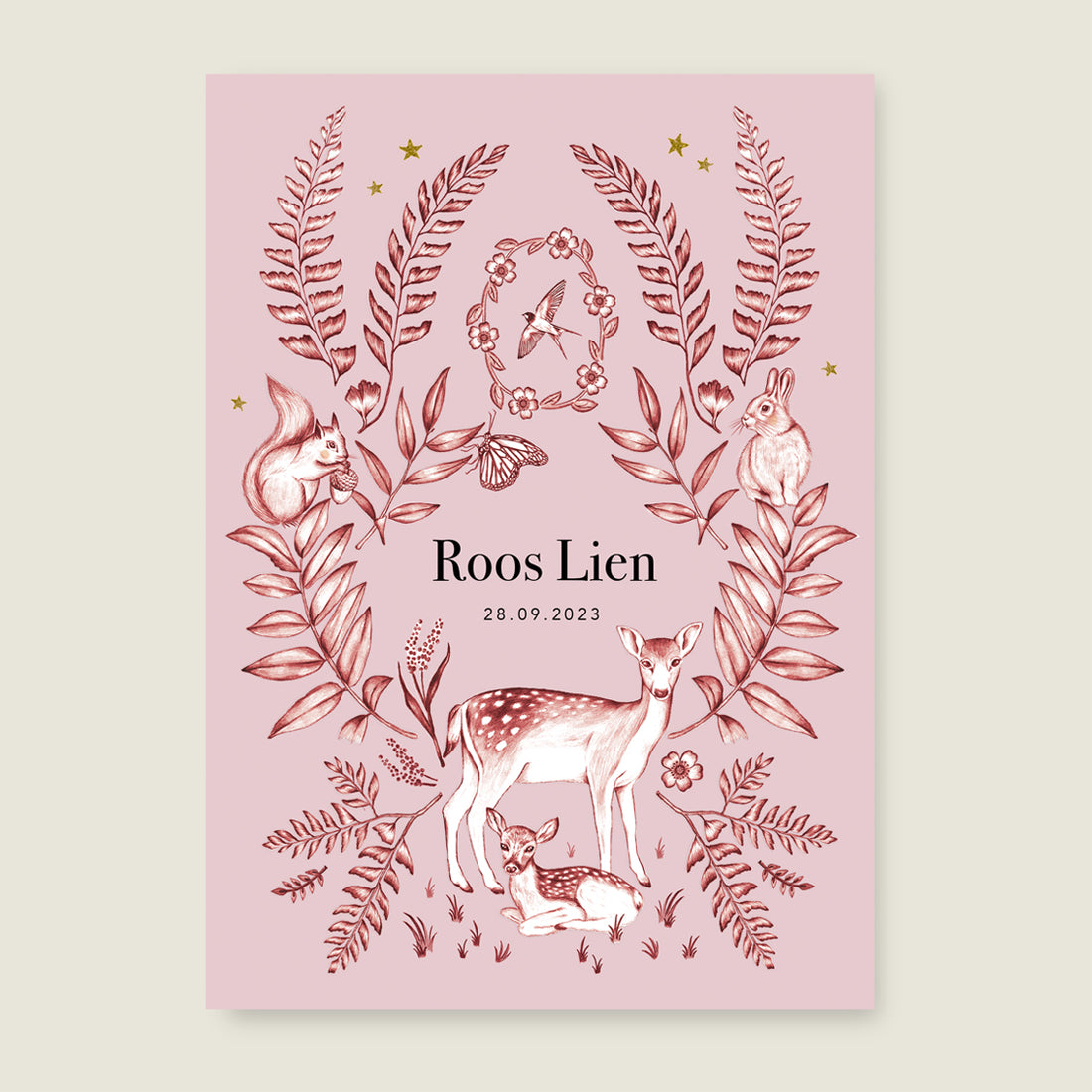 Sample Oh Deer Pink - Story of July