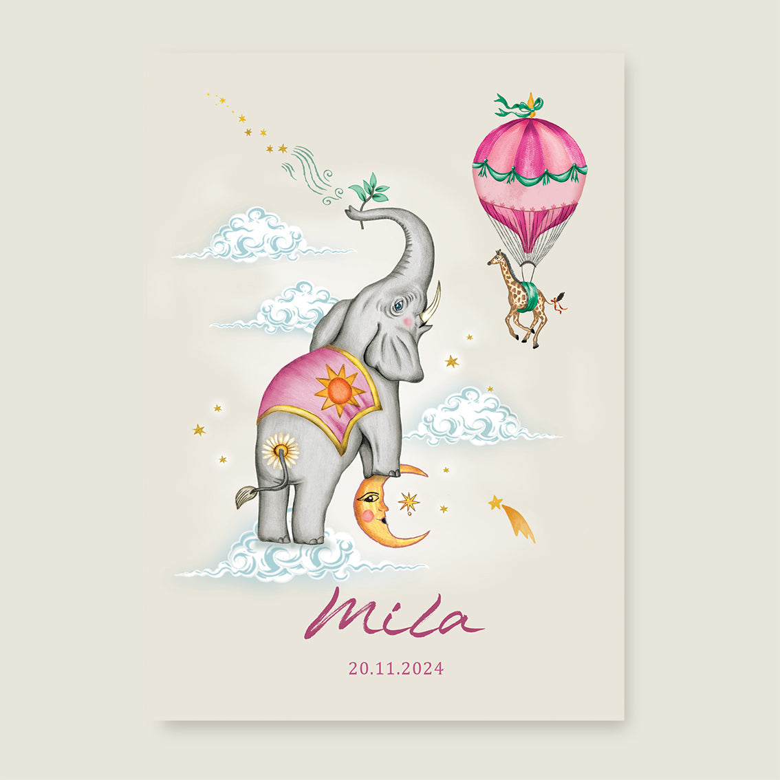 Print Olli roze - Story of July