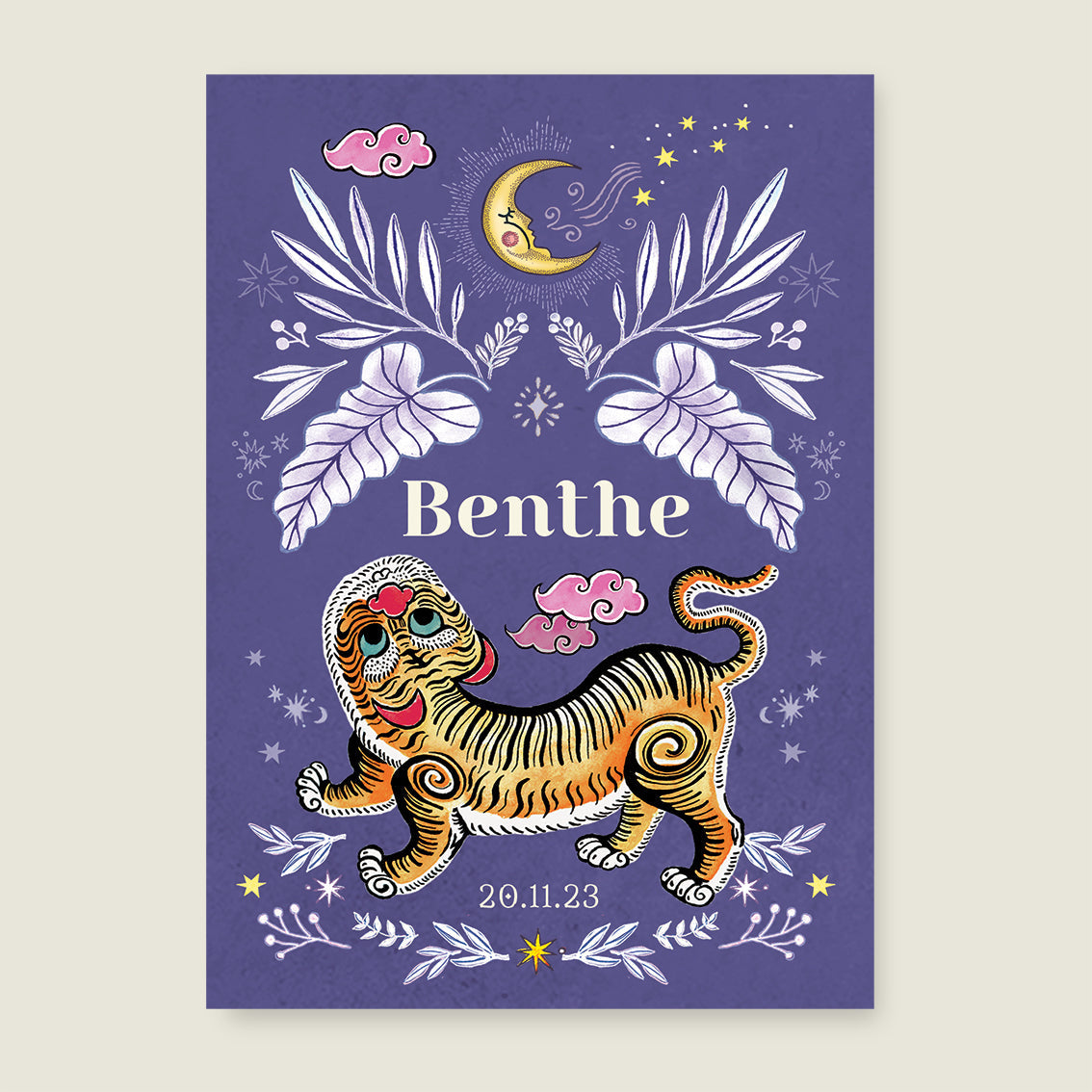 Sample Pretty Tiger Paars - Story of July