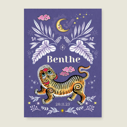 Sample Pretty Tiger Paars - Story of July