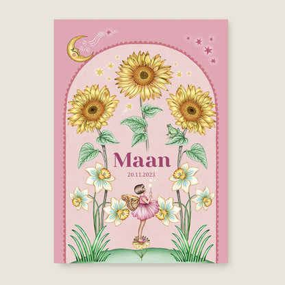 Sample Sun Flowers Roze - Story of July