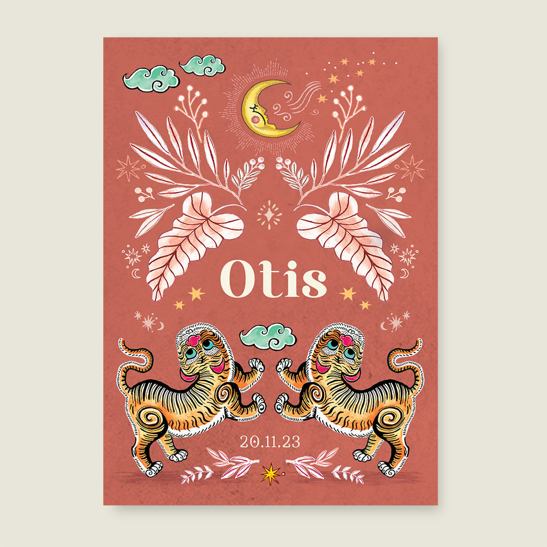 Sample Two Pretty Tigers Roest - Story of July