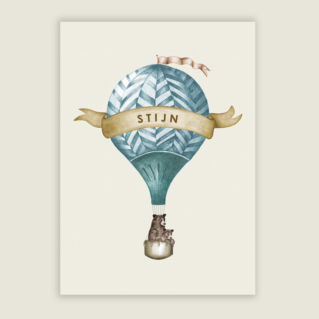 Sample Bear Balloon Blue - Story of July