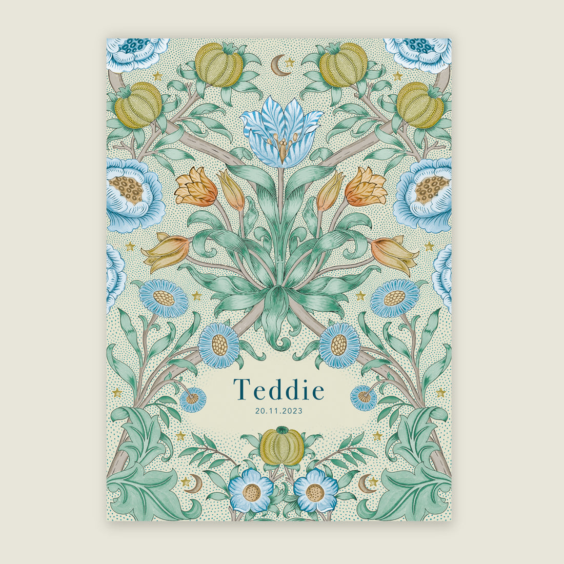 Sample Blooming Flowers Blue - Story of July