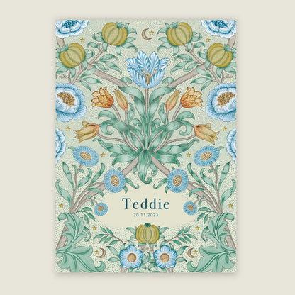 Sample Blooming Flowers Blue - Story of July