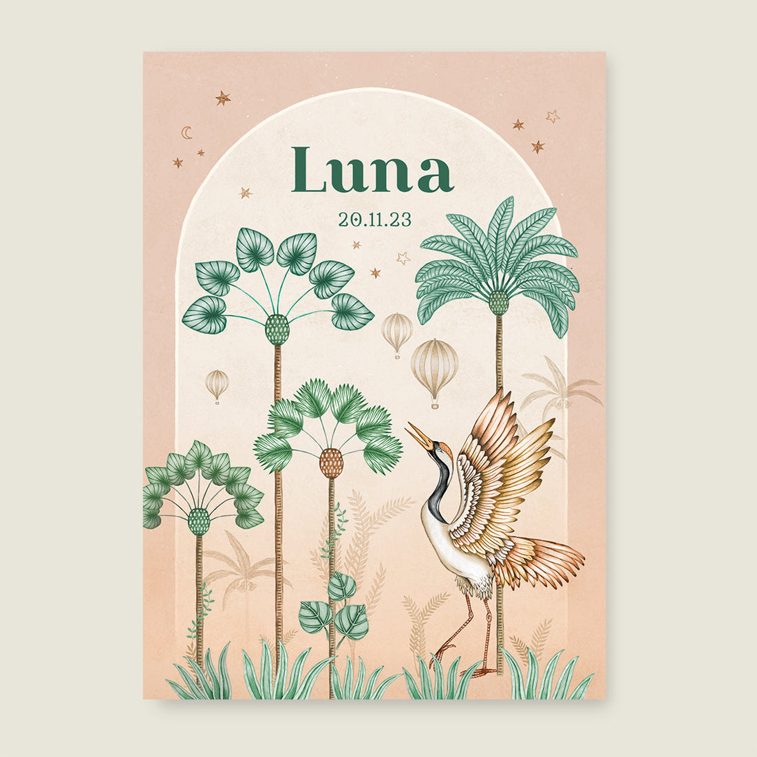 Sample Crane Bird Palms Terra - Story of July