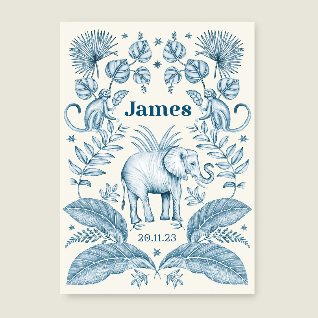 Elephant And The Monkey Blue - Story of July