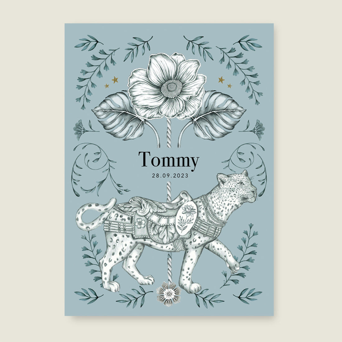 Print Go Panther Blue - Story of July