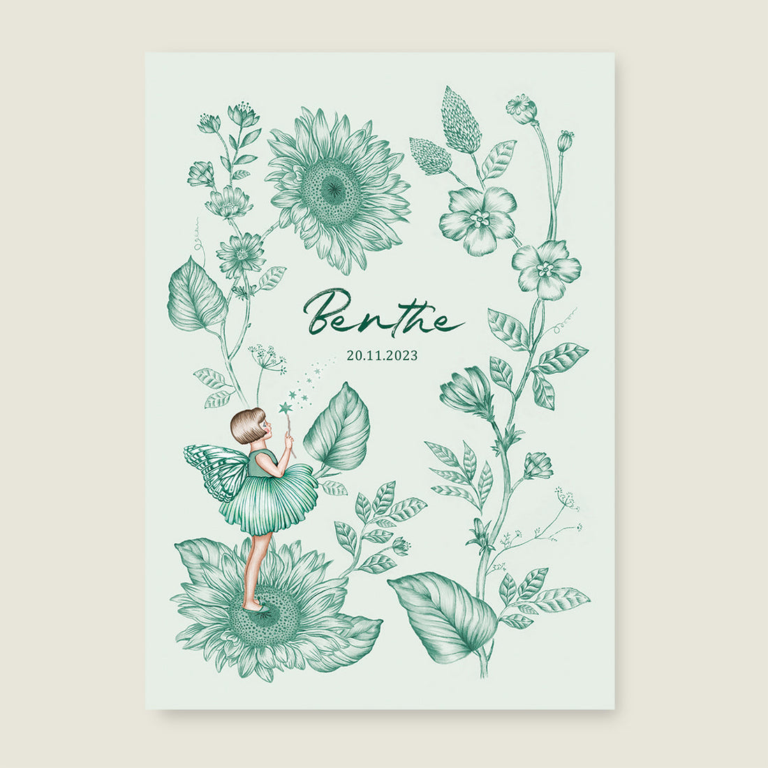 Print Little elf green - Story of July