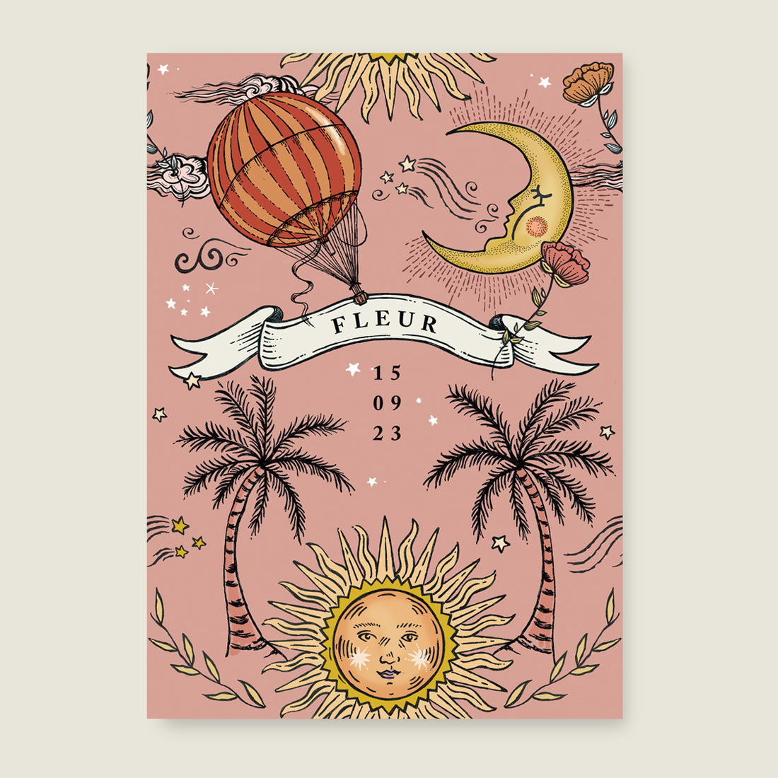 Sample Sun And Moon Pink - Story of July