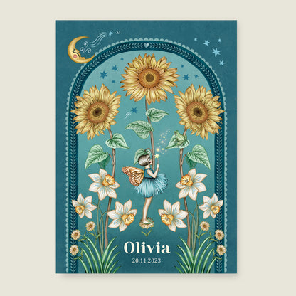 Sunflowers Blue - Story of July