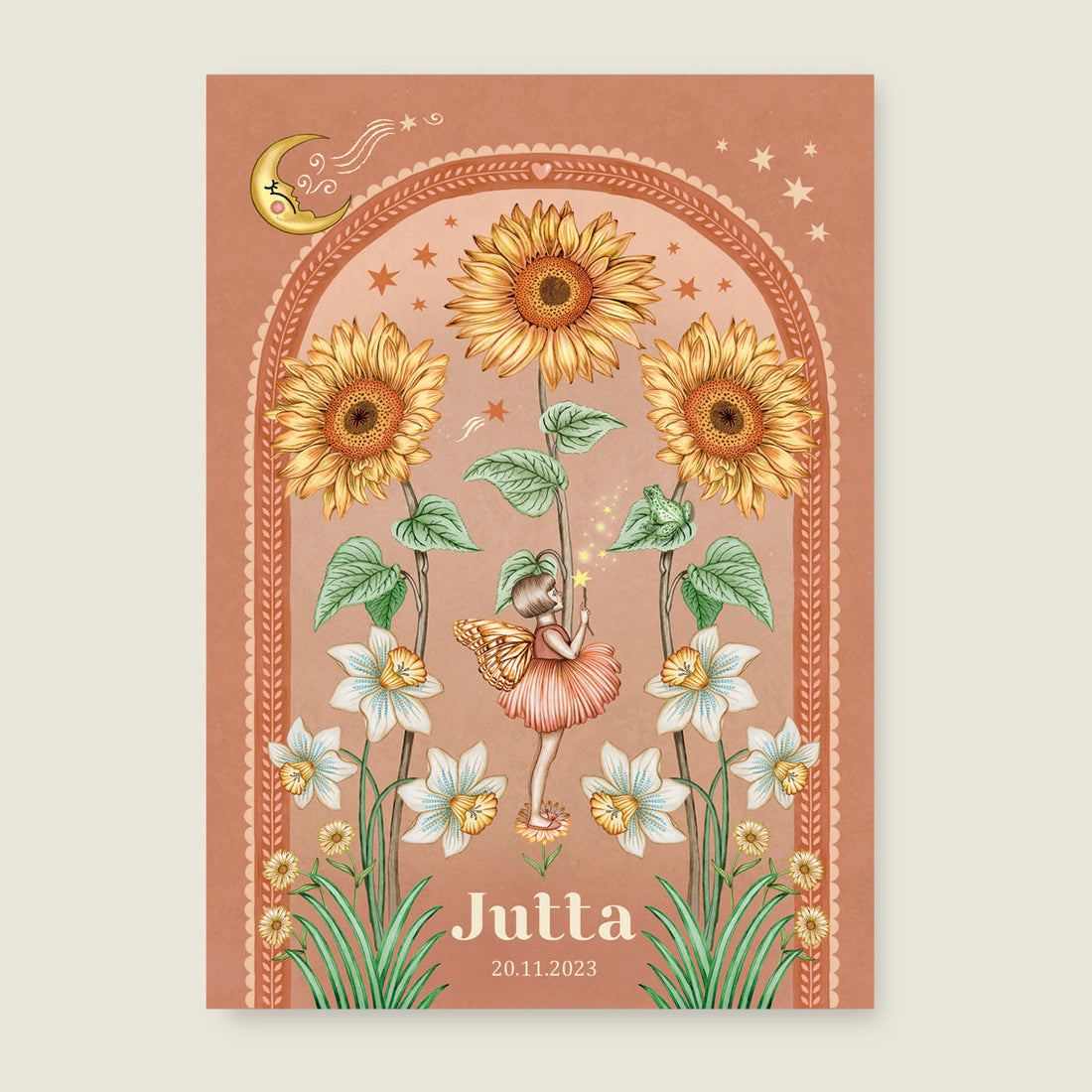 Print Sunflowers terra - Story of July