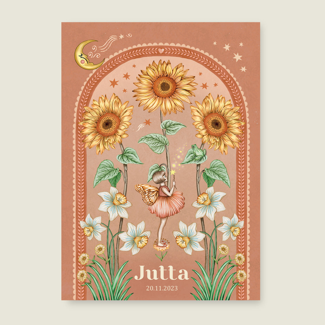 Print Sunflowers terra - Story of July